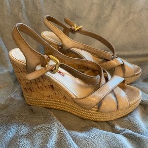 Prada Cork Wedges